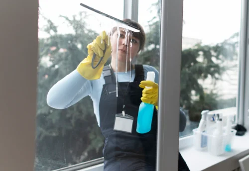 Nettoyage de vitres intérieures et extérieures à Saint-Cyr-en-Pail